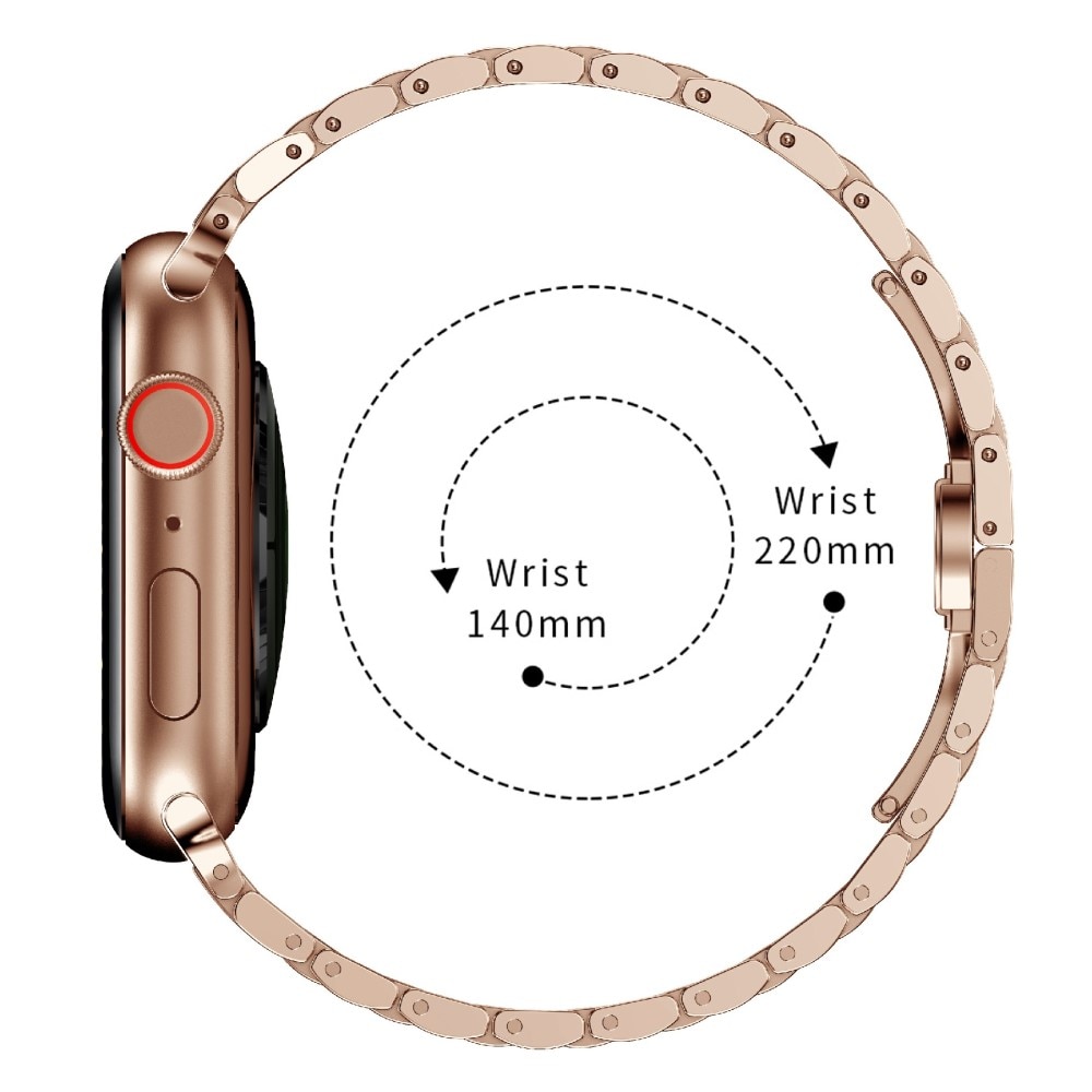 Business Metalarmbånd Apple Watch 41mm Series 8 rose guld