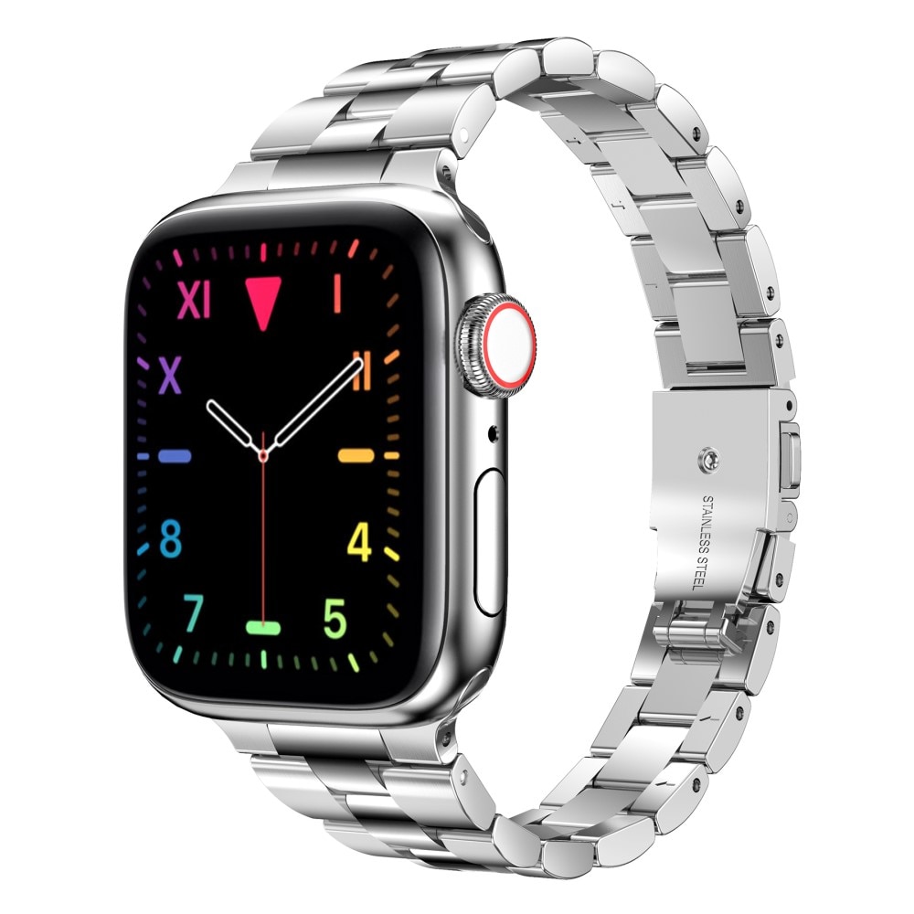 Slim Metalarmbånd Apple Watch 42/44/45/49 mm sølv
