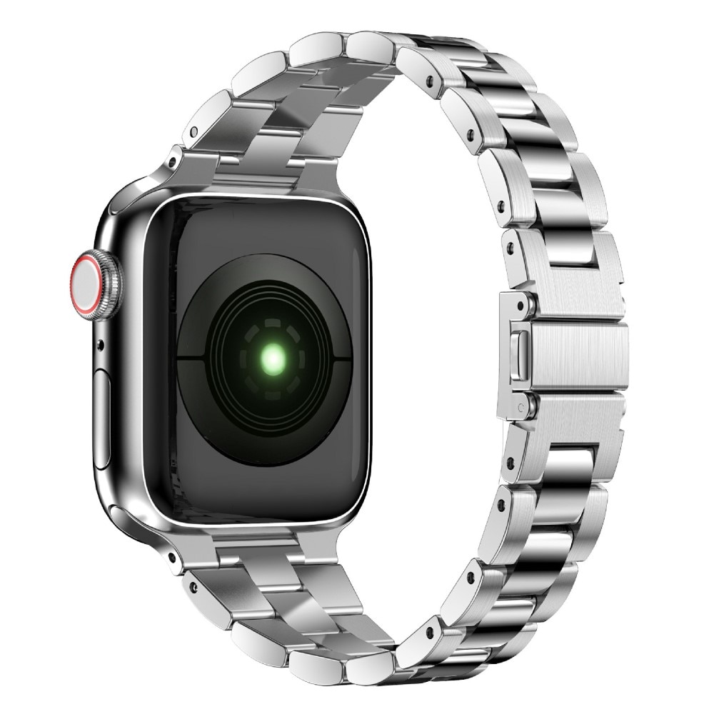 Slim Metalarmbånd Apple Watch 41mm Series 8 sølv
