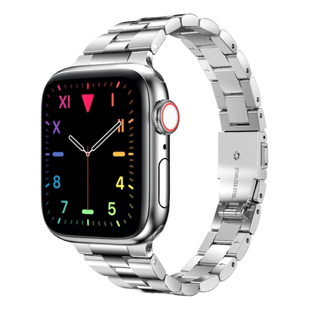 Slim Metalarmbånd Apple Watch 41mm Series 8 sølv