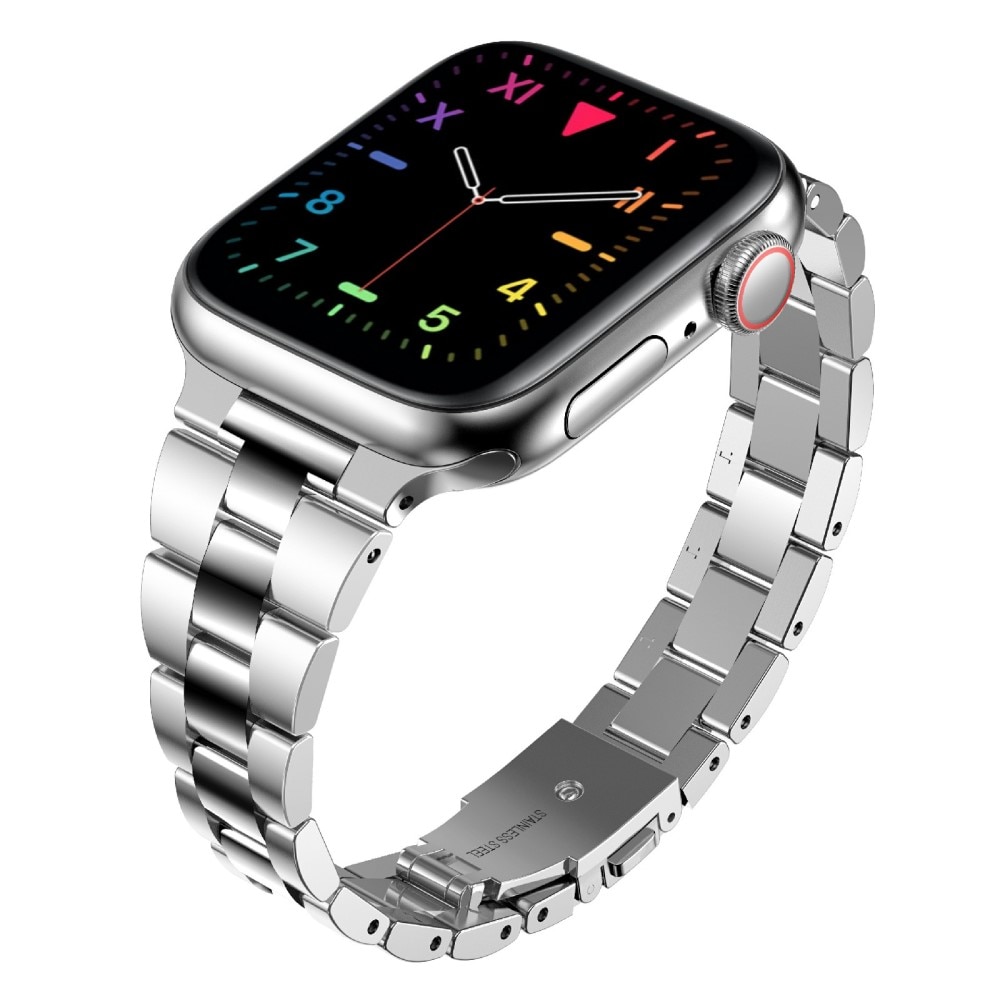 Slim Metalarmbånd Apple Watch 41mm Series 9 sølv