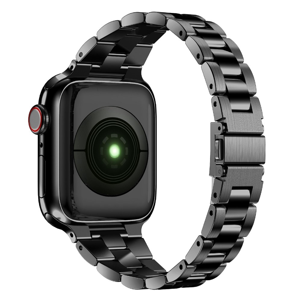 Slim Metalarmbånd Apple Watch 41mm Series 8 sort