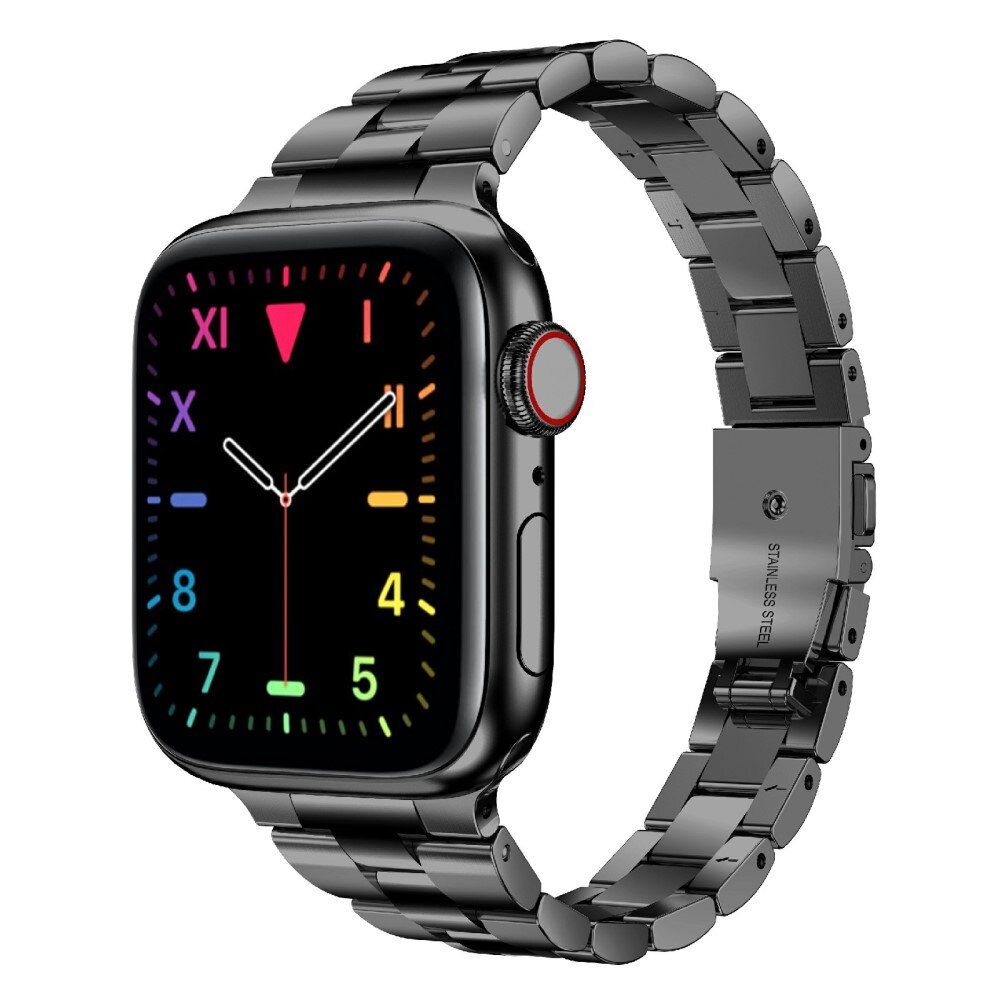 Slim Metalarmbånd Apple Watch 41mm Series 9 sort