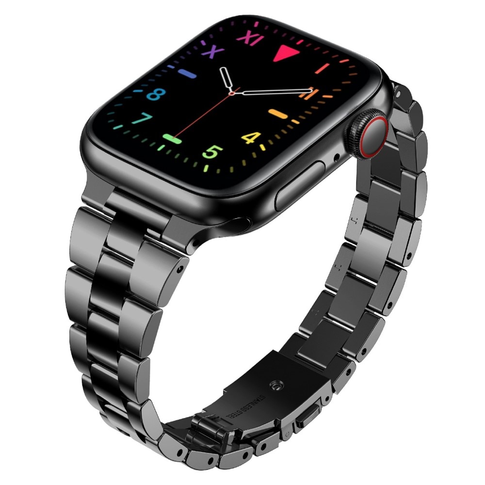 Slim Metalarmbånd Apple Watch 41mm Series 8 sort