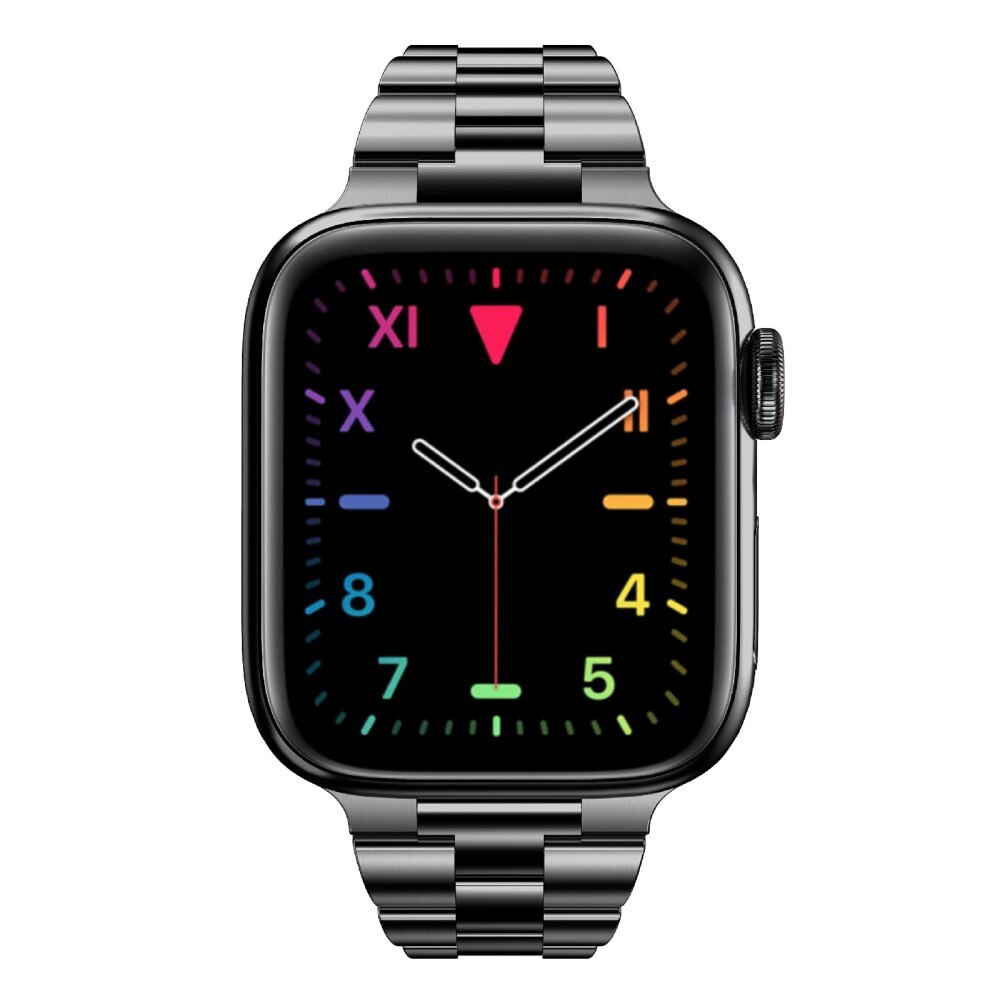 Slim Metalarmbånd Apple Watch 41mm Series 7 sort