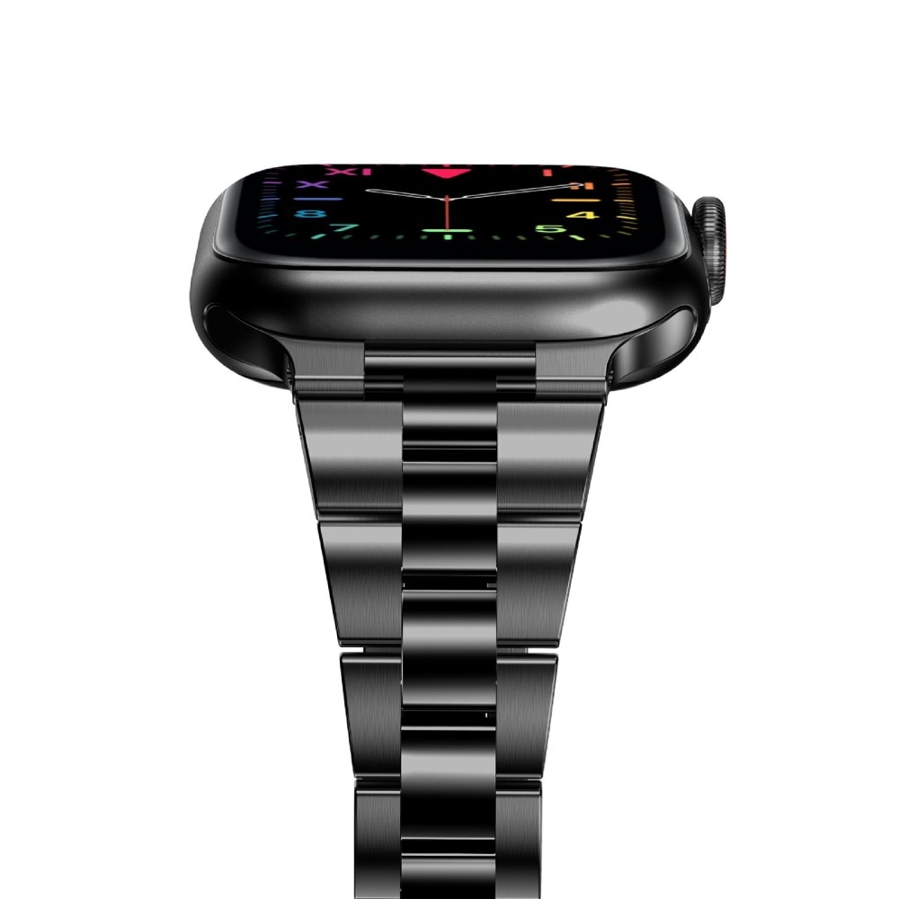 Slim Metalarmbånd Apple Watch 41mm Series 8 sort