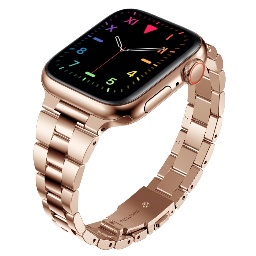 Slim Metalarmbånd Apple Watch SE 44mm rose guld