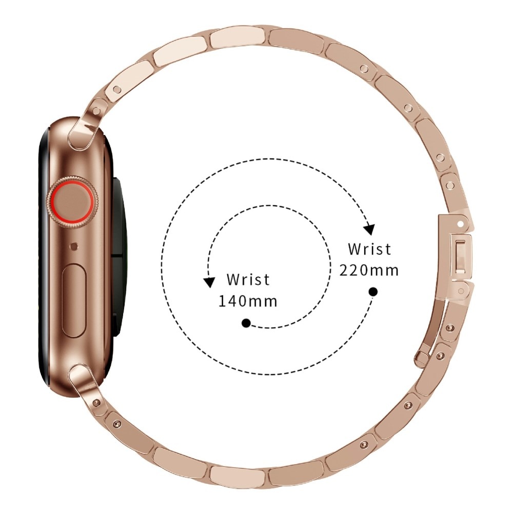 Slim Metalarmbånd Apple Watch SE 44mm rose guld