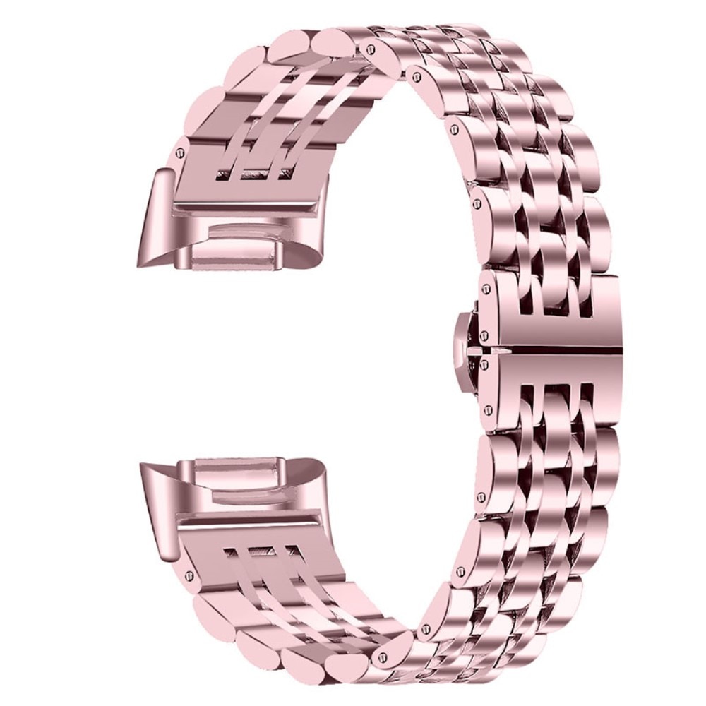 Stainless Steel Bracelet Fitbit Charge 5 Pink