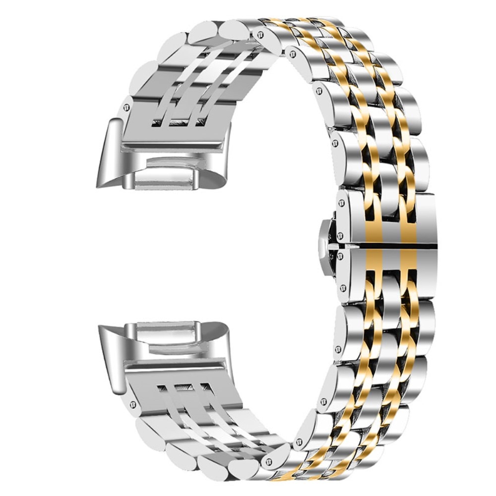 Stainless Steel Bracelet Fitbit Charge 5 Silver/Gold