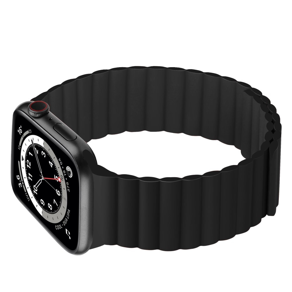 Magnetisk Silikonearmbånd Apple Watch Ultra 2 49mm sort