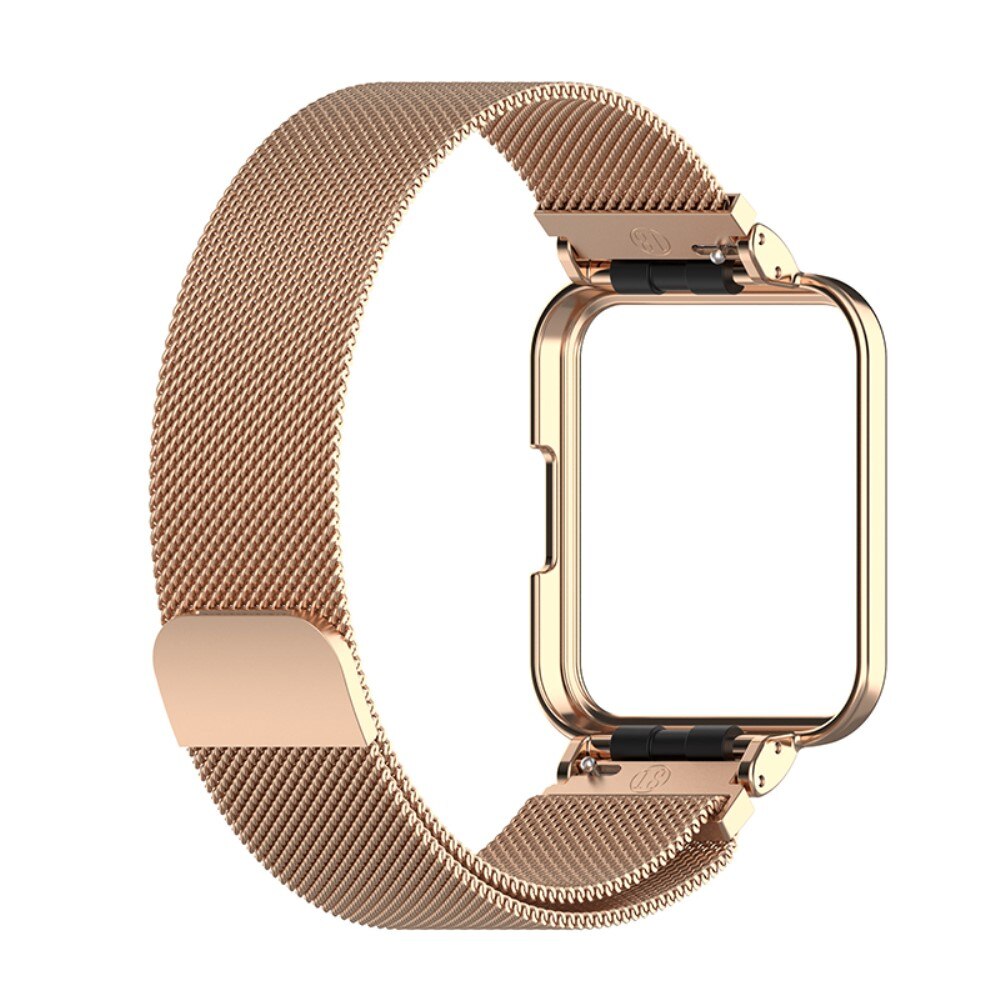 Cover+Armbånd Milanese Xiaomi Redmi Watch 2 Lite rose guld