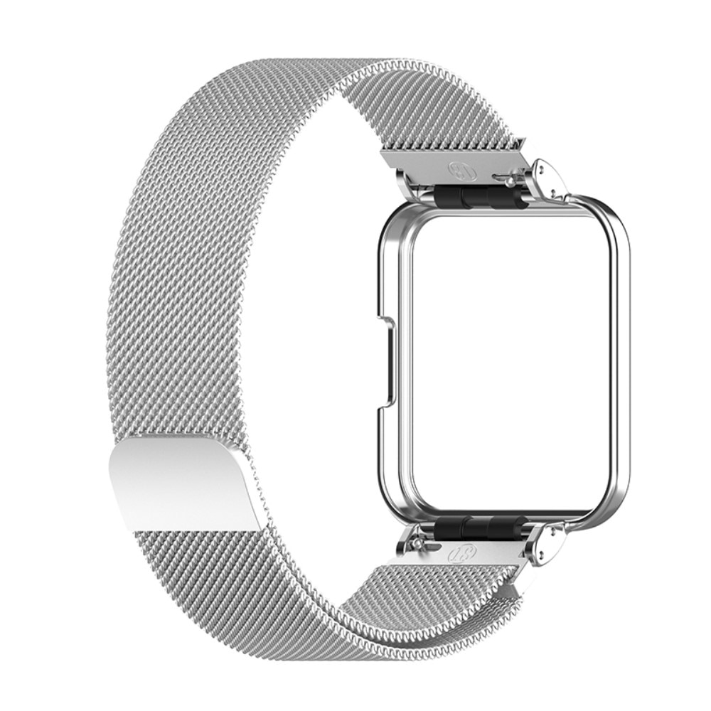 Cover+Armbånd Milanese Xiaomi Redmi Watch 2 Lite sølv