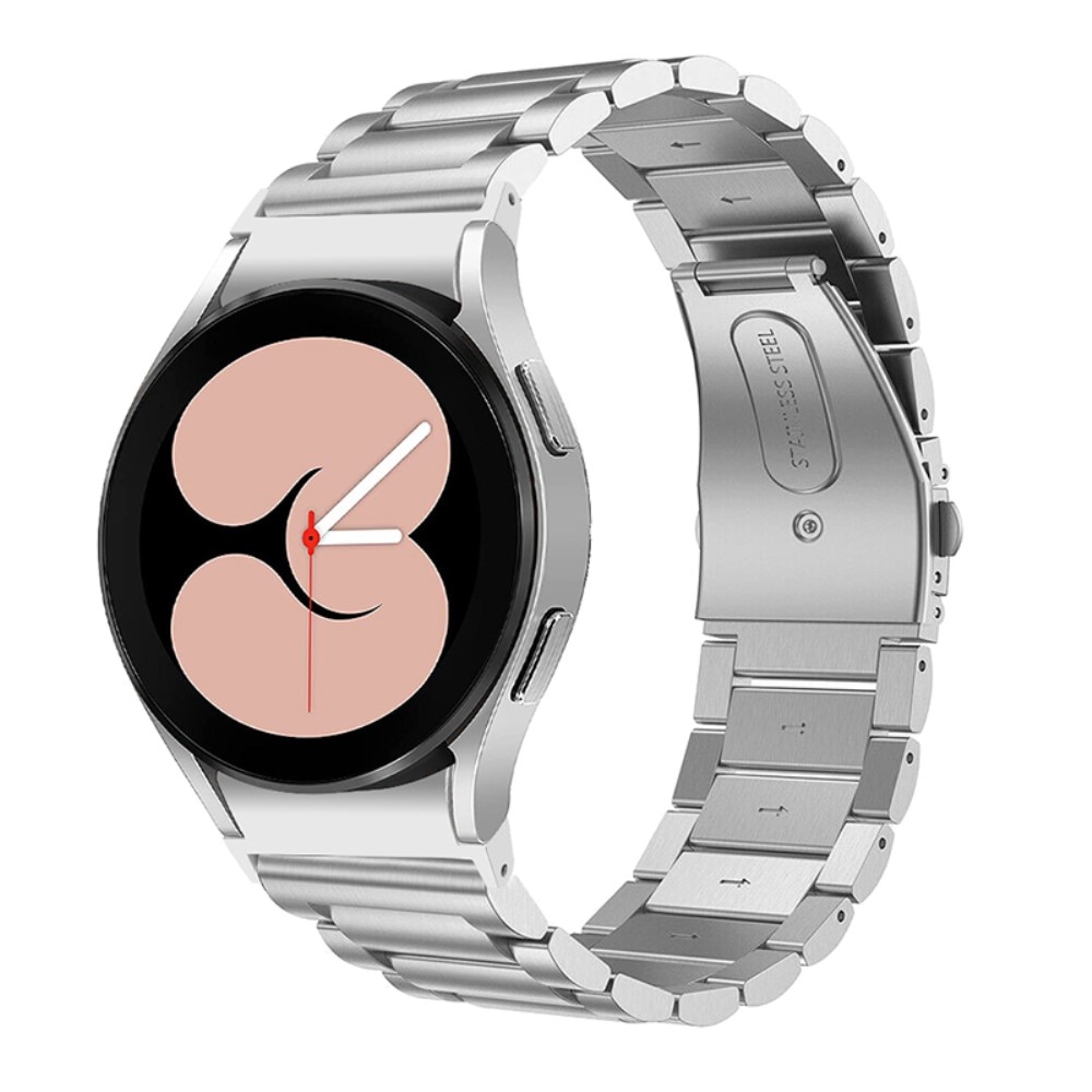 Full Fit Metalarmbånd Galaxy Watch 4 40/42/44/46 mm sølv