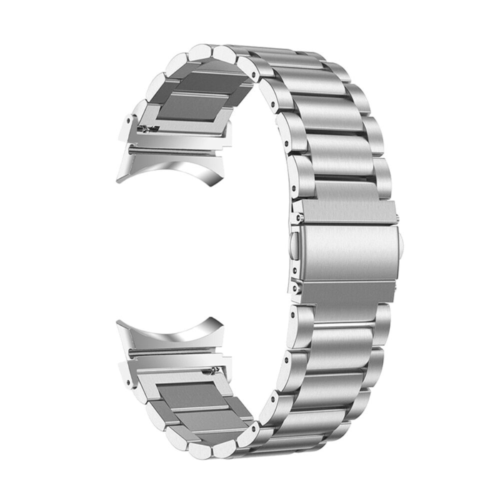 Full Fit Metalarmbånd Samsung Galaxy Watch 4 44mm sølv