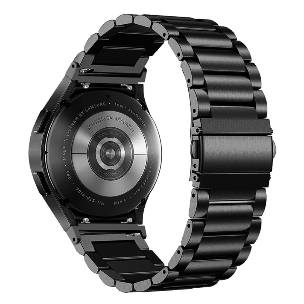 Full Fit Metalarmbånd Samsung Galaxy Watch 6 44mm sort