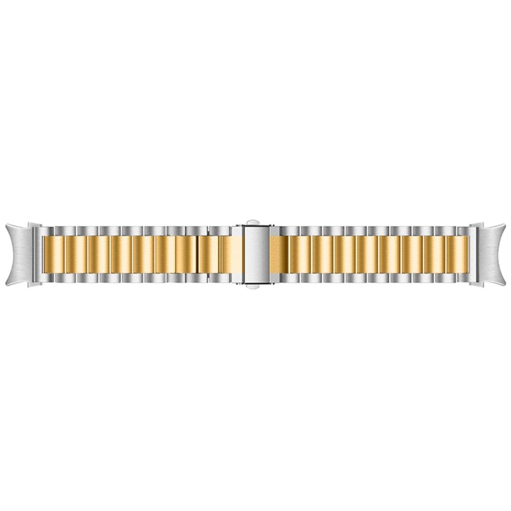 Full Fit Metalarmbånd Samsung Galaxy Watch 4 44mm sølv/guld