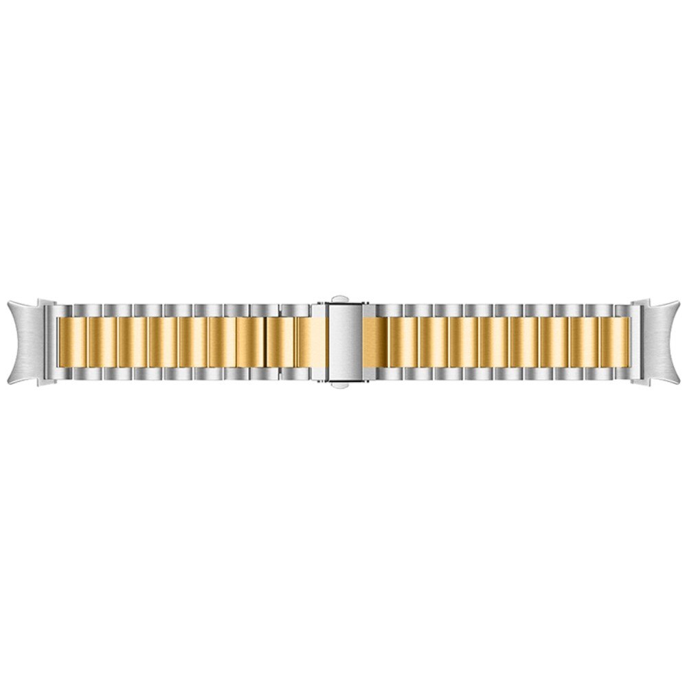 Full Fit Metalarmbånd Samsung Galaxy Watch 4 44mm sølv/guld