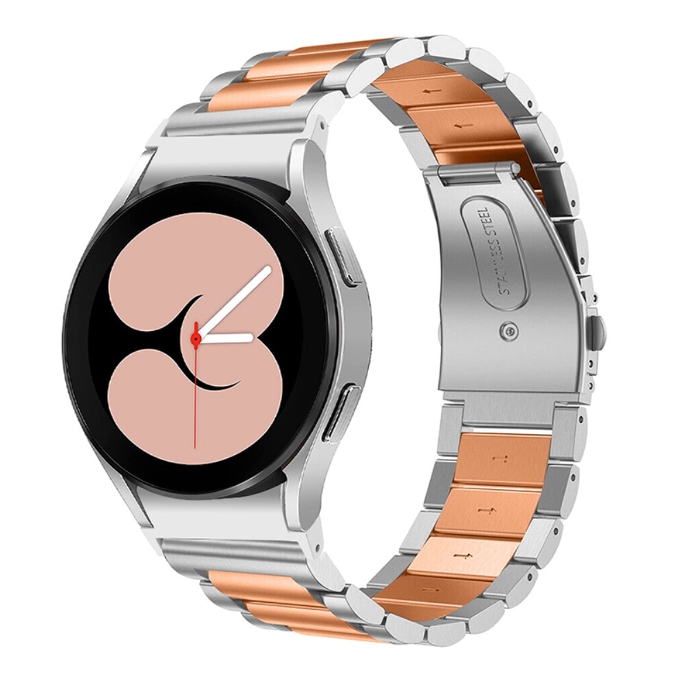 Full Fit Metalarmbånd Samsung Galaxy Watch 5 40mm sølv/rose guld