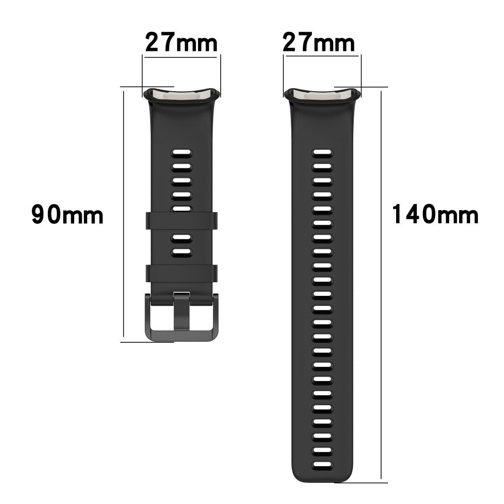 Rem af silikone til Polar Vantage V2 sort