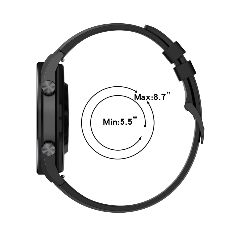 Rem af silikone til Xiaomi Watch S1/S1 Active sort