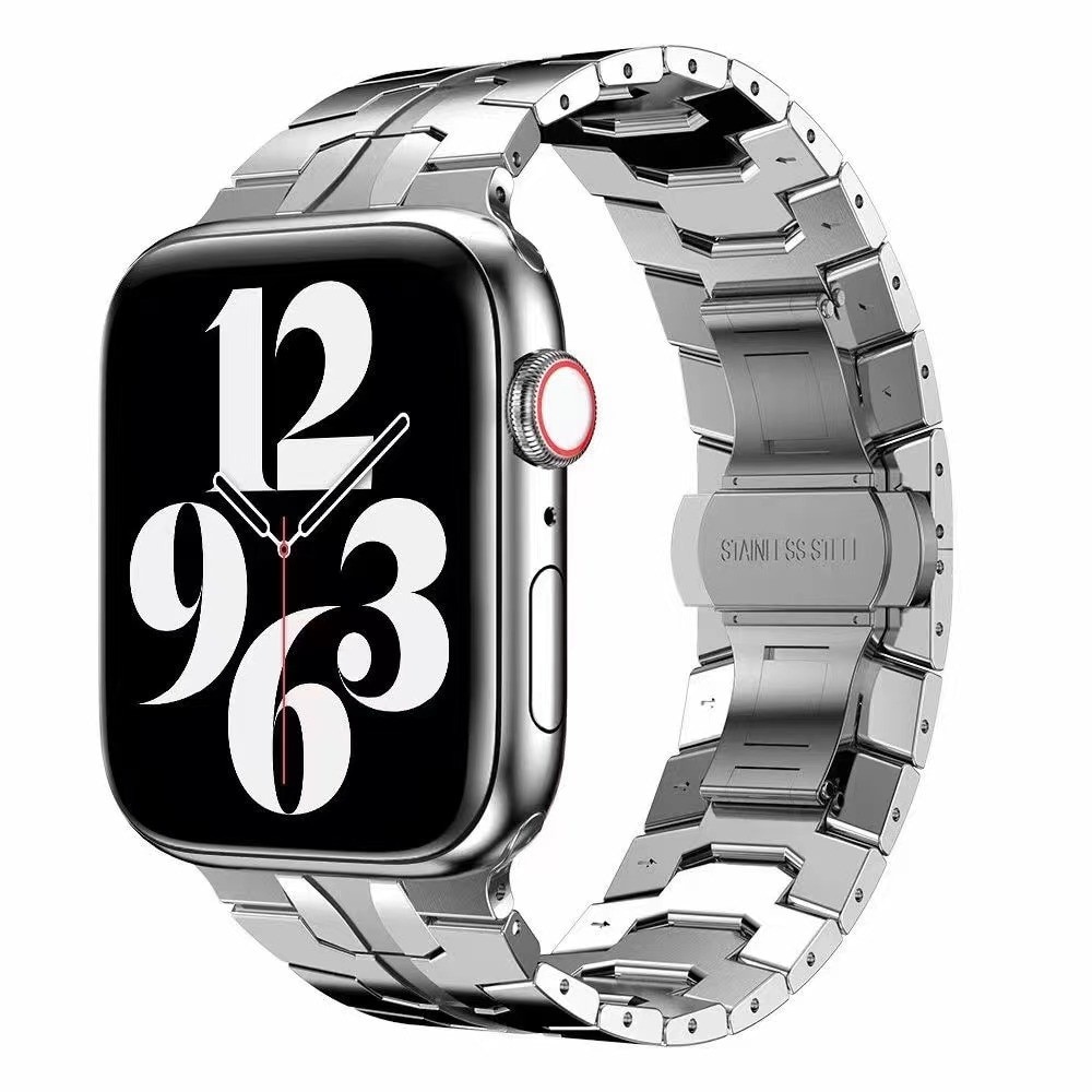 Race Stainless Steel Bracelet Apple Watch 45mm Series 8 Silver