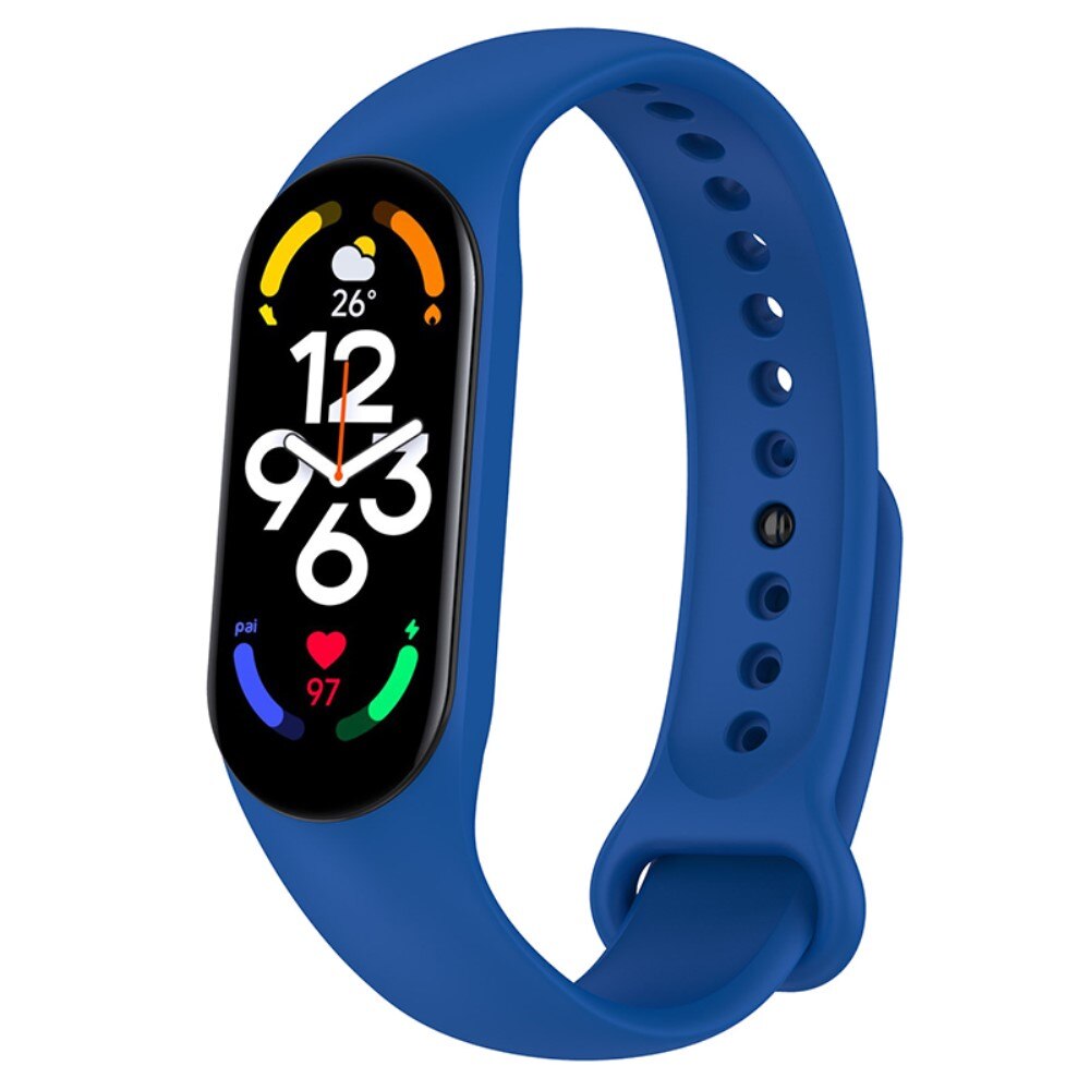 Rem af silikone til Xiaomi Mi Band 7 blå