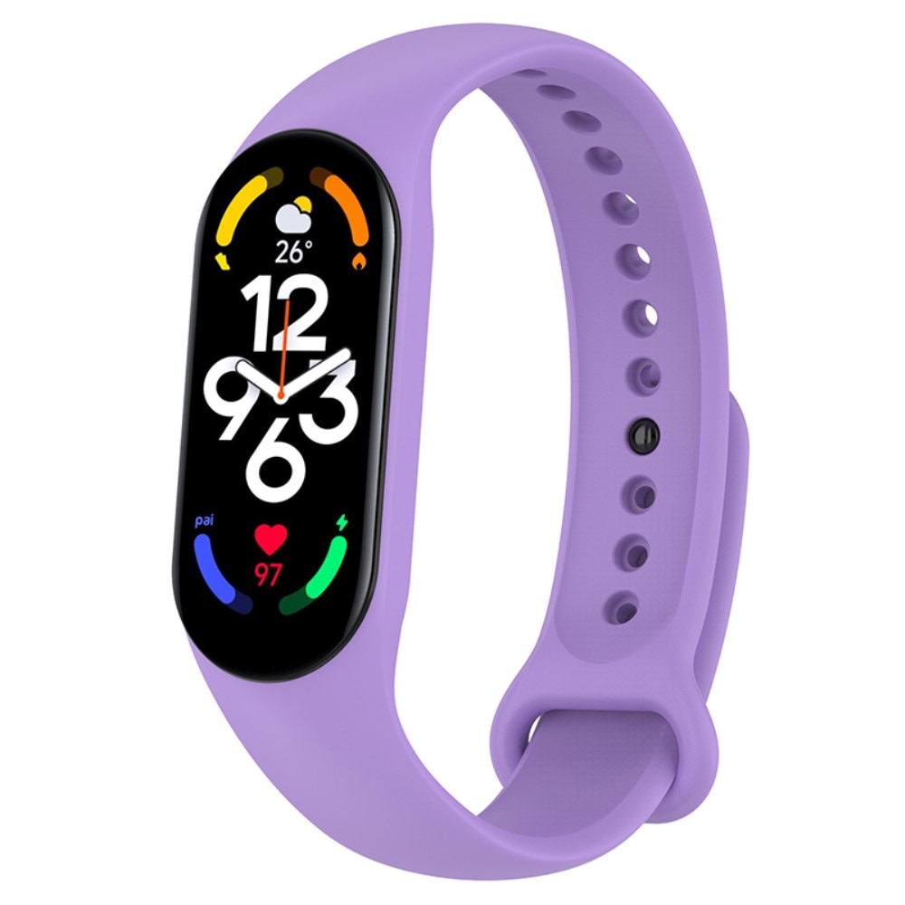 Rem af silikone til Xiaomi Mi Band 7 lila