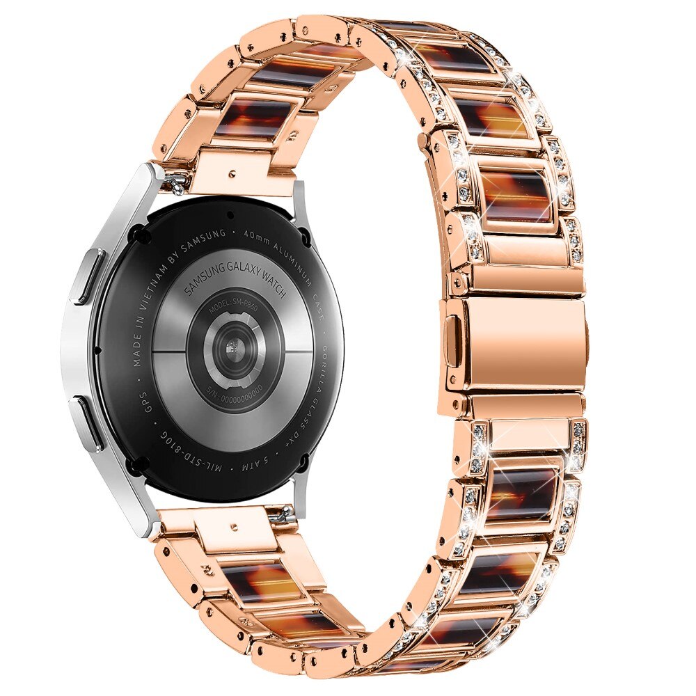 Diamond Bracelet Samsung Galaxy Watch 6 44mm Rosegold Coffee