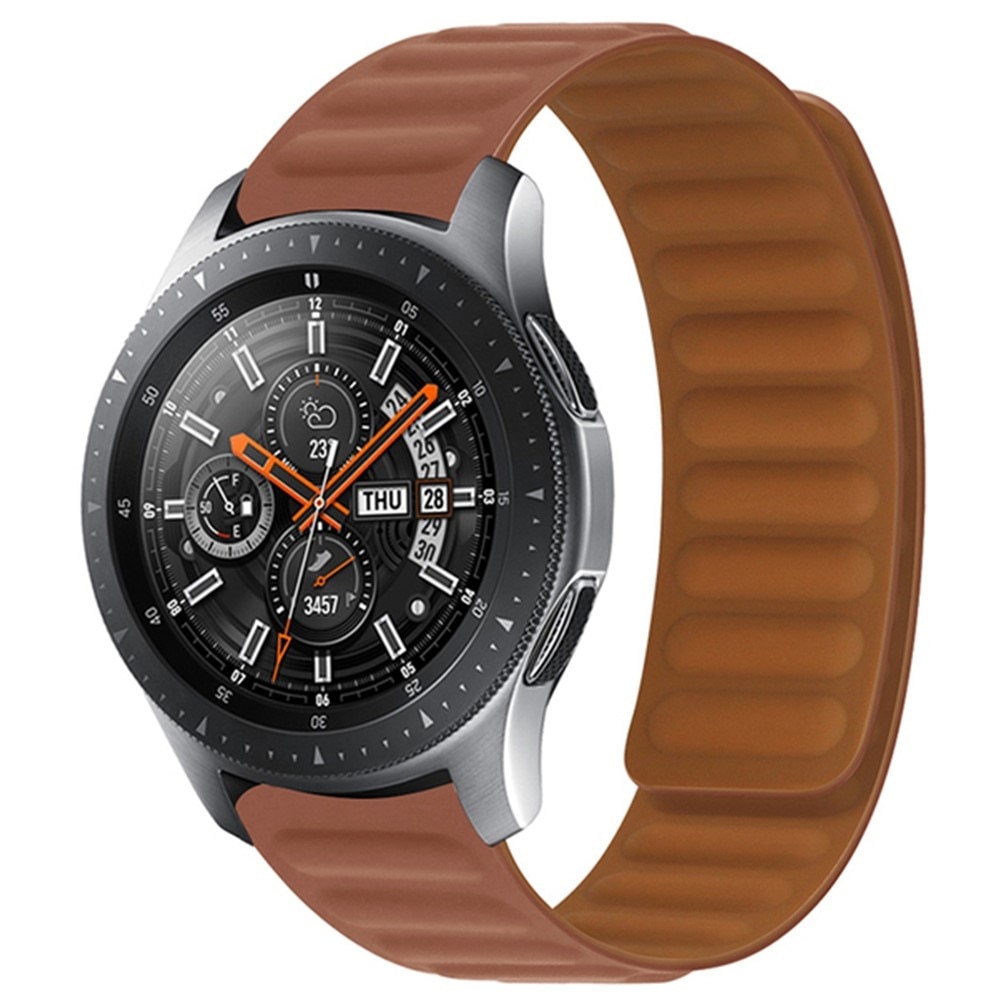 Magnetisk Silikonearmbånd Samsung Galaxy Watch 46mm brun