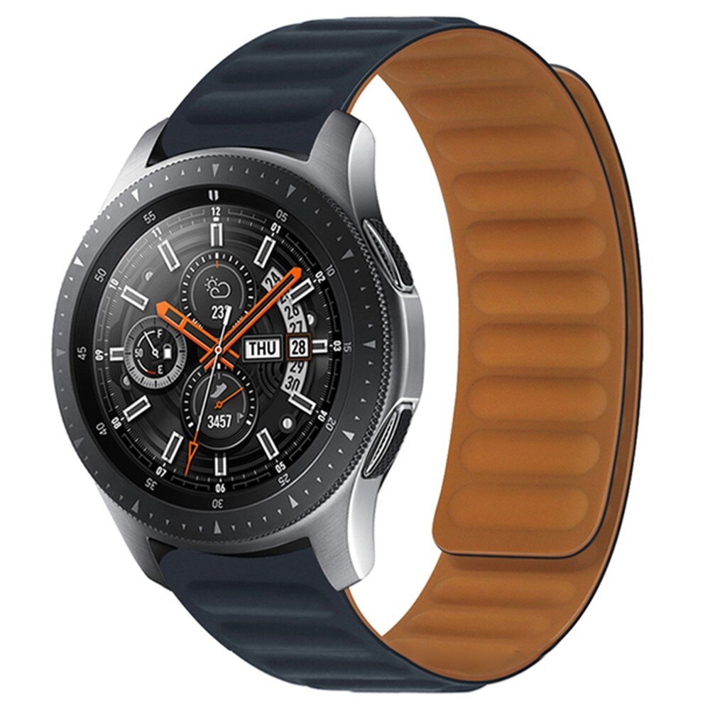 Magnetisk Silikonearmbånd Samsung Galaxy Watch 46mm sort