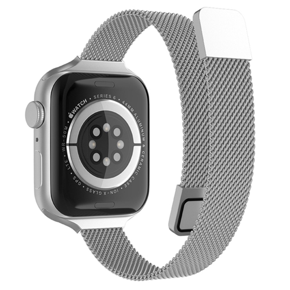 Armbånd Slim Milanese Apple Watch SE 44mm sølv