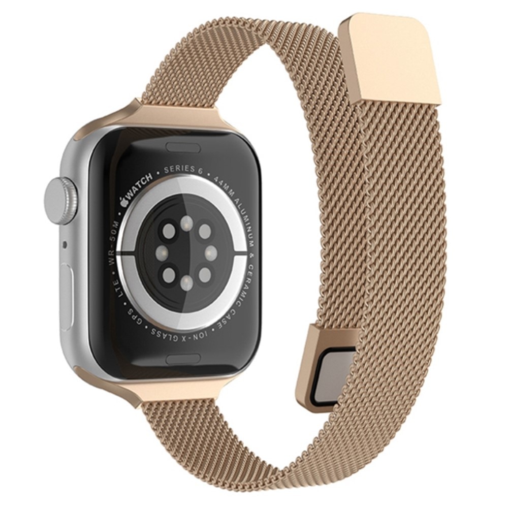 Armbånd Slim Milanese Apple Watch Series 10 46mm rose guld