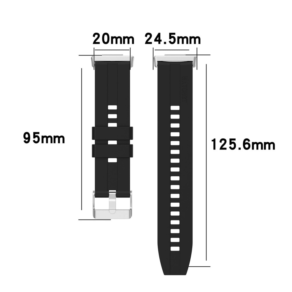 Rem af silikone til Huawei Watch Fit 2 sort