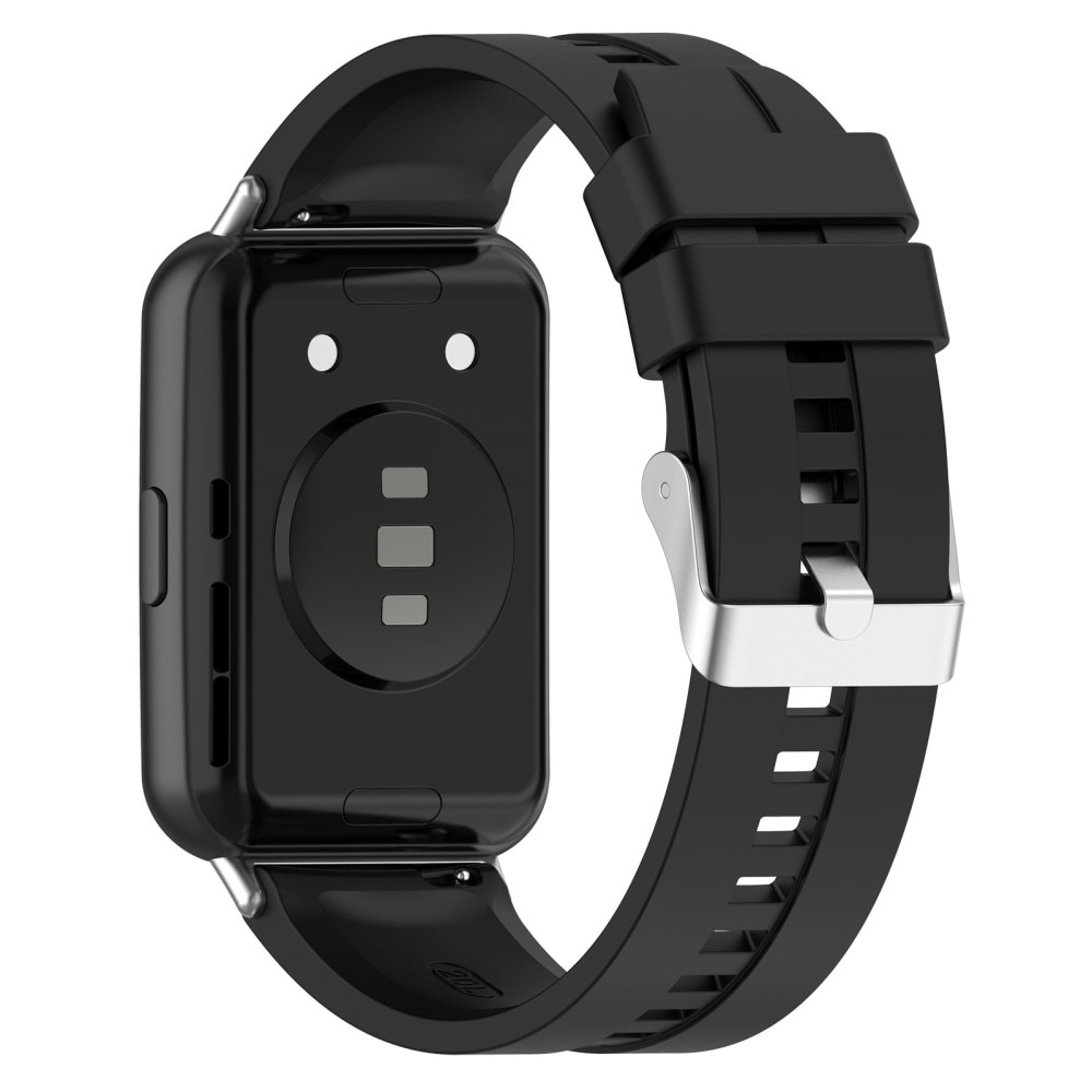 Rem af silikone til Huawei Watch Fit 2 Sort