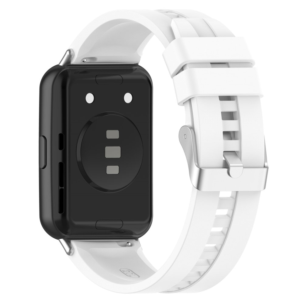 Rem af silikone til Huawei Watch Fit 2 hvid