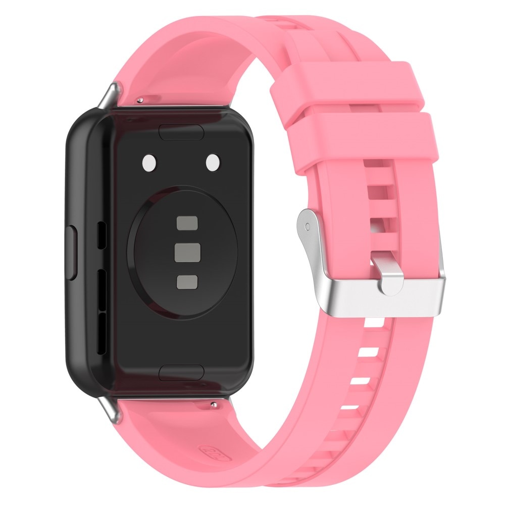 Rem af silikone til Huawei Watch Fit 2 lyserød
