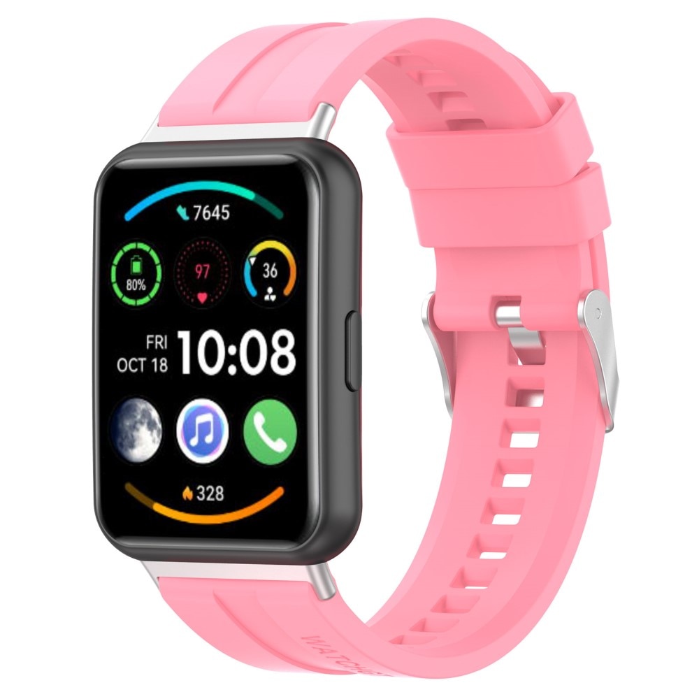 Silikonearmbånd Huawei Watch Fit 2 lyserød