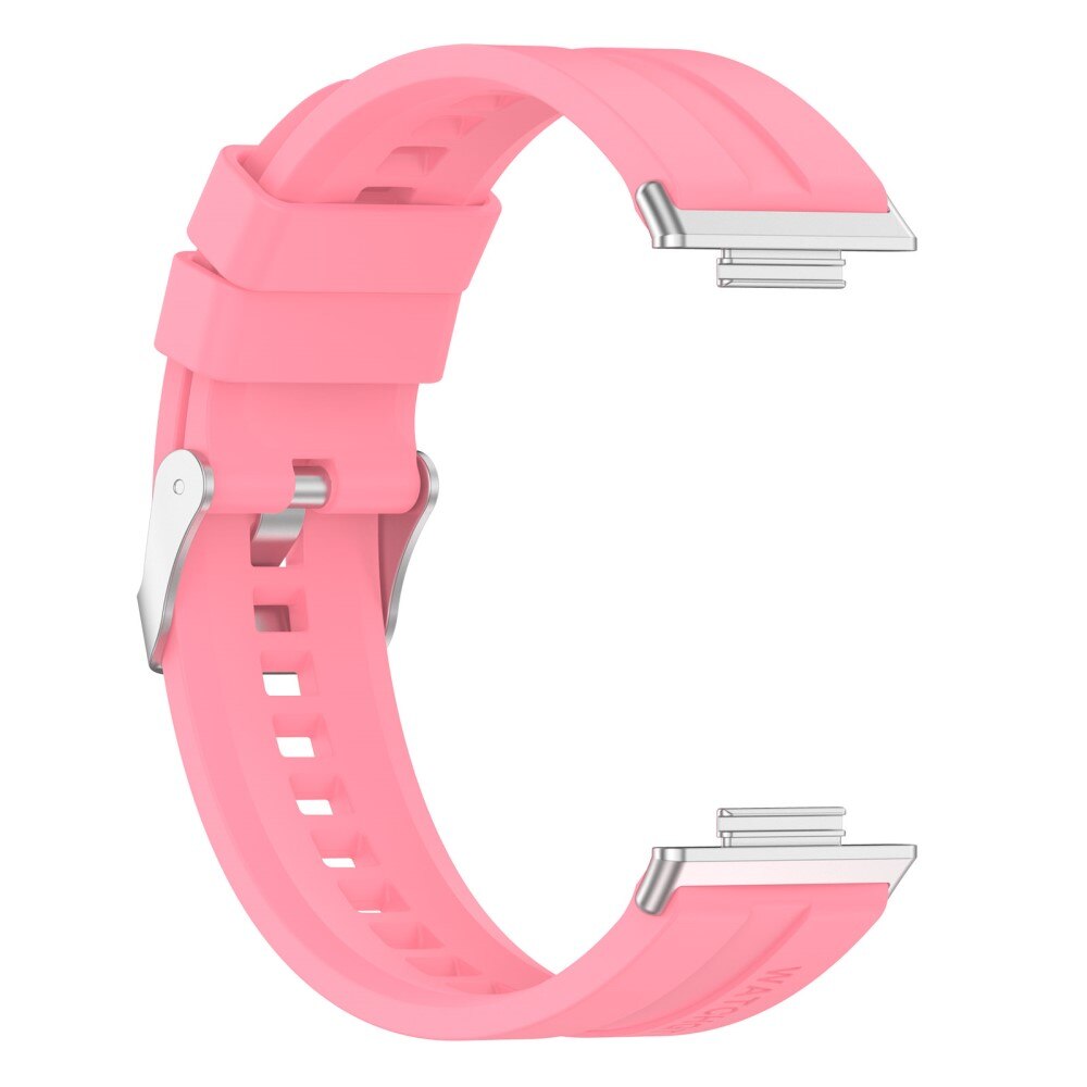 Rem af silikone til Huawei Watch Fit 2 lyserød