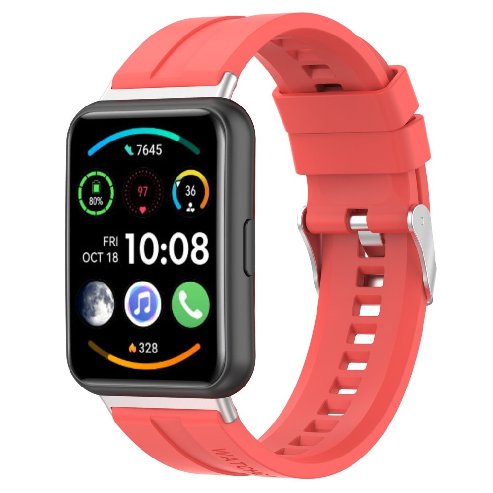 Silikonearmbånd Huawei Watch Fit 2 rød