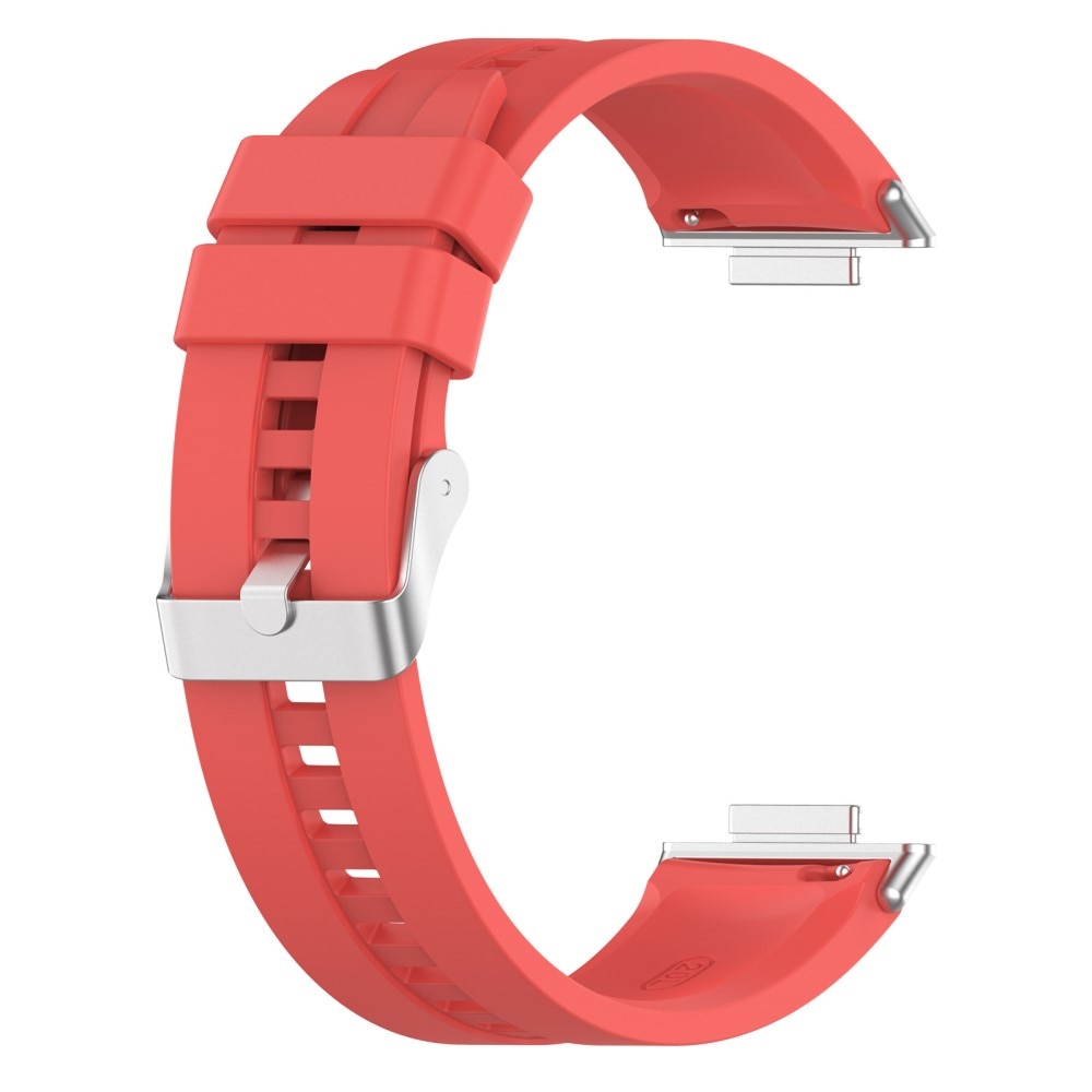 Rem af silikone til Huawei Watch Fit 2 rød
