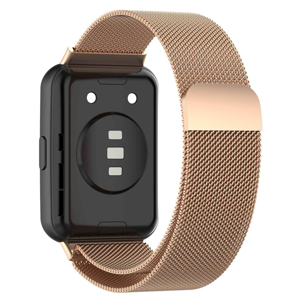 Armbånd Milanese Huawei Watch Fit 2 Rose guld