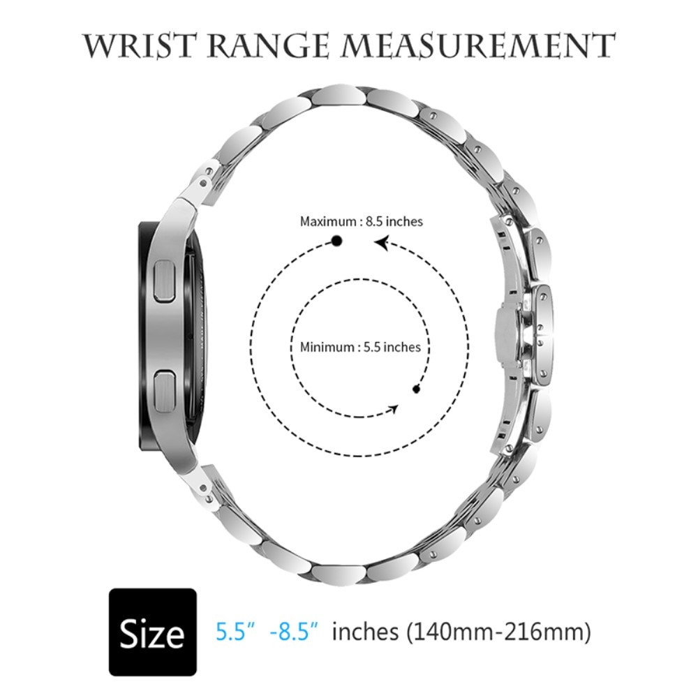 Business Metalarmbånd Samsung Galaxy Watch 5 Pro 45mm sølv