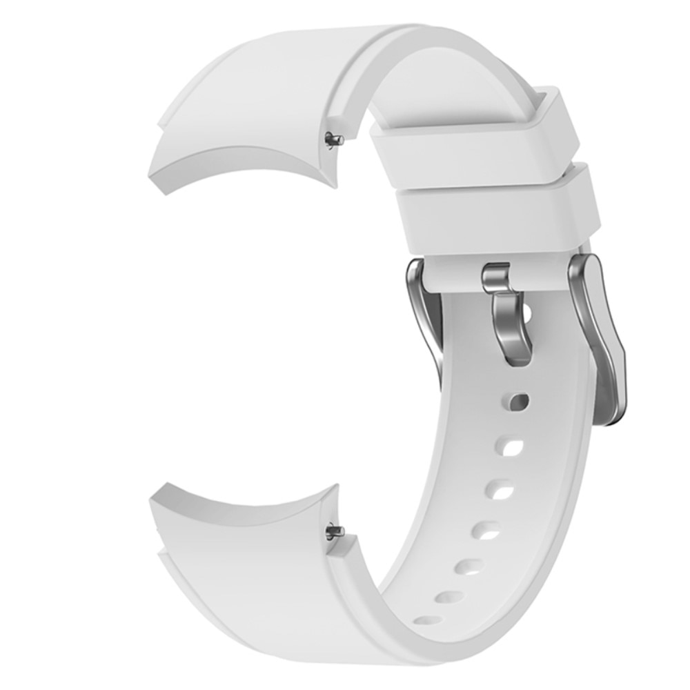 Full Fit Silikonearmbånd Samsung Galaxy Watch 4 40mm hvid