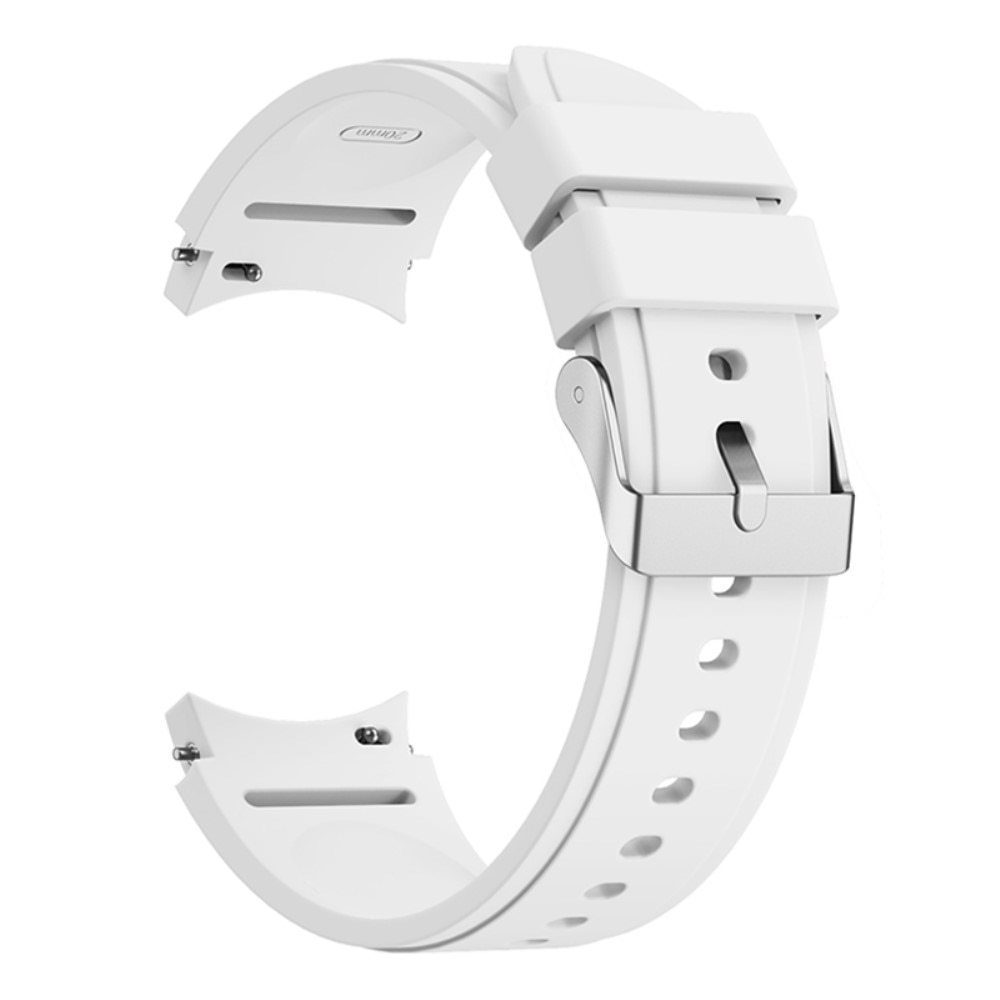 Full Fit Silikonearmbånd Samsung Galaxy Watch 4 Classic 42mm hvid