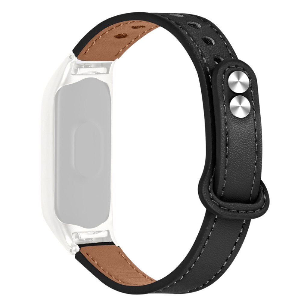 Klassiskt Læderarmbånd Xiaomi Mi Band 5/6 sort