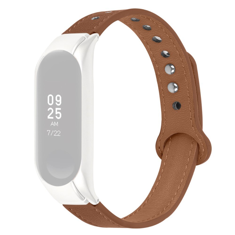 Klassiskt Læderarmbånd Xiaomi Mi Band 5/6 brun