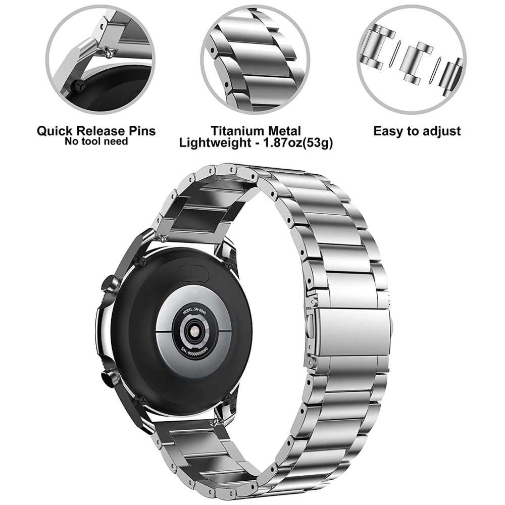 Titaniumarmbånd Hama Fit Watch 4900 sølv