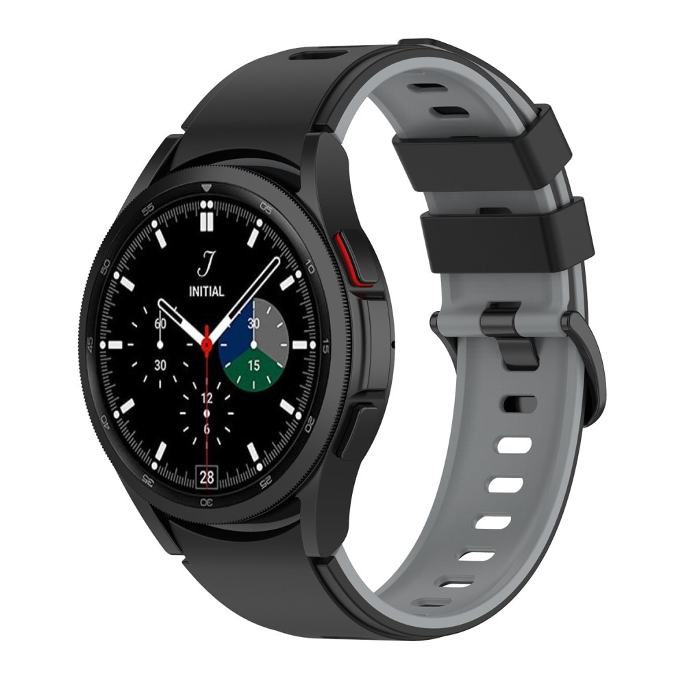 Full Fit Silikonearmbånd Sport Galaxy Watch 4 44mm sort