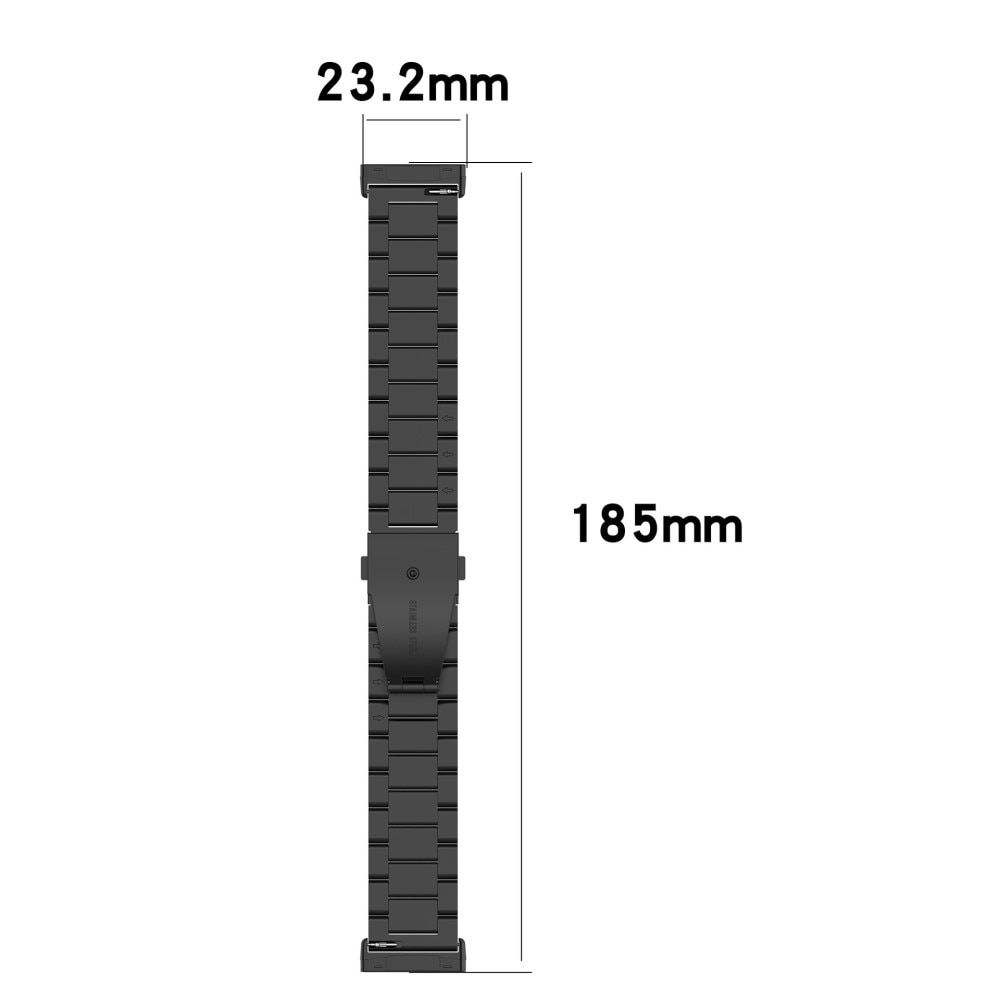 Metalarmbånd Fitbit Versa 4 sort